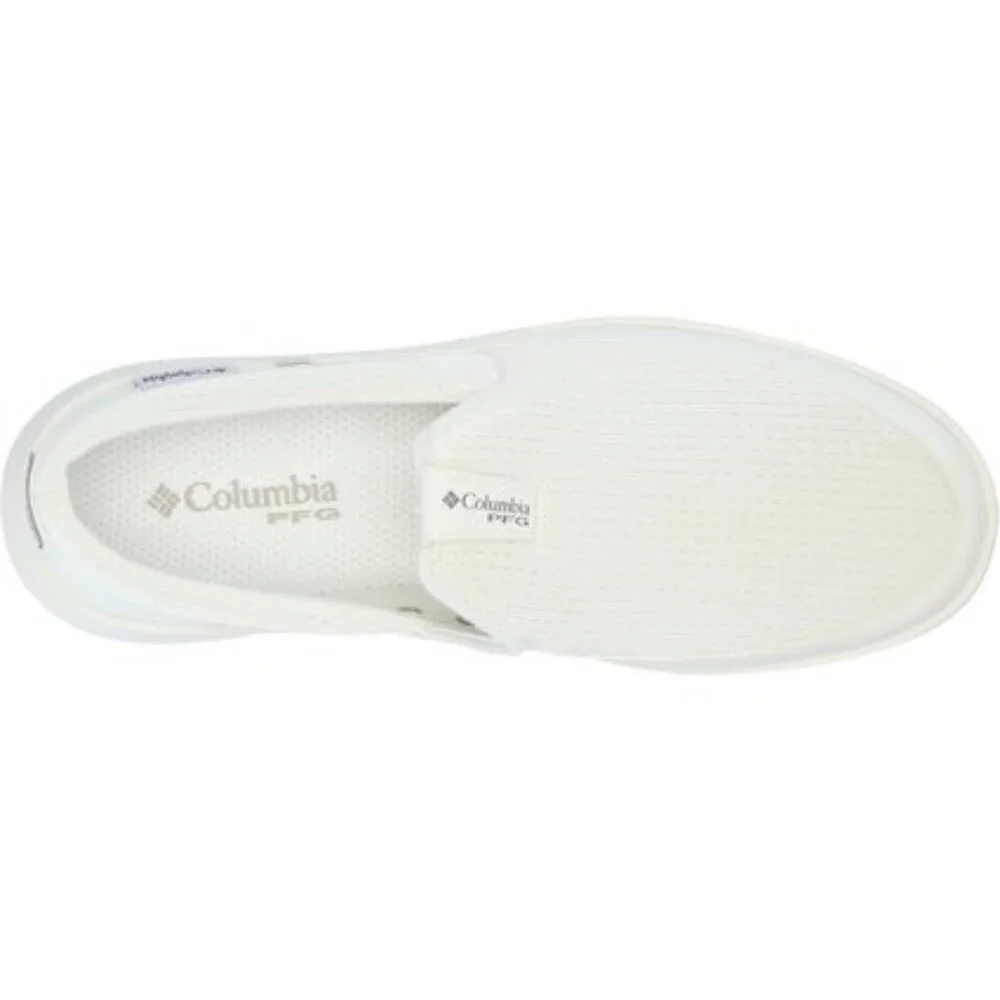 NIB Columbia Women’s Boatside Breathe PFG Slip-On Sea Salt/Cloud Grey, Size 8W